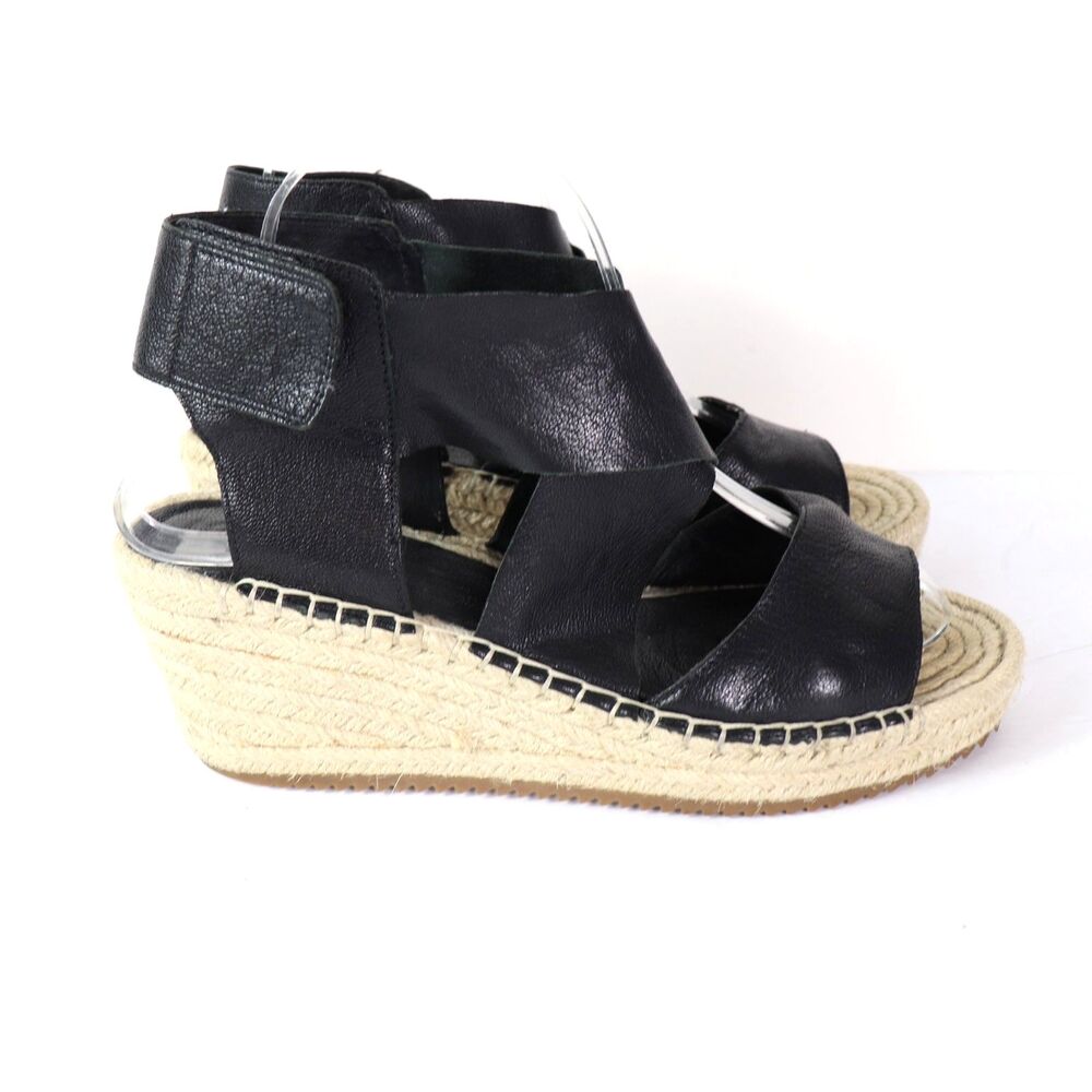 Eileen Fisher Willow Leather Espadrille Sandal 9